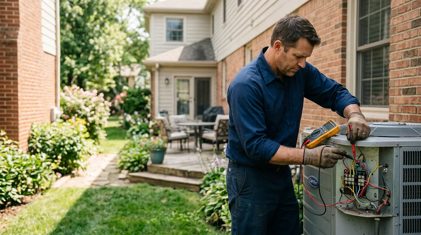 HVAC technician working near Louisa, KY